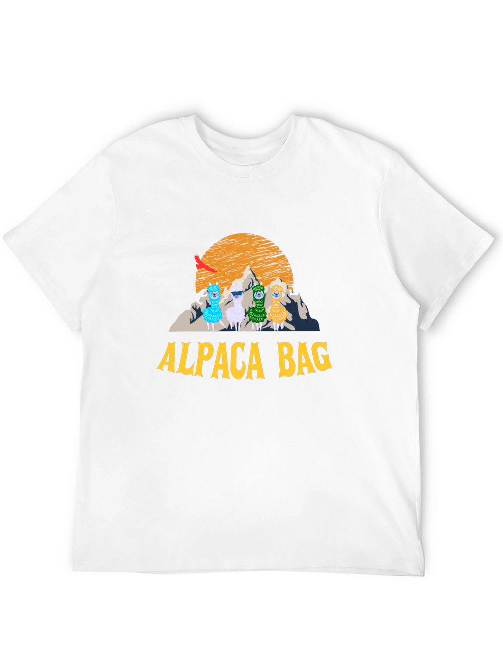 Alpaca Bag Graphic T-Shirt - Stylish Cotton Tee