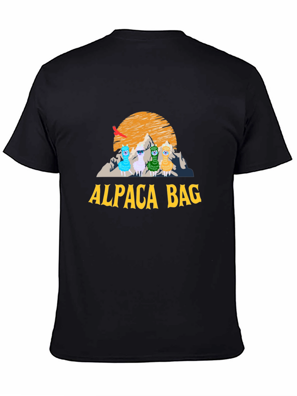 Alpaca Bag Graphic T-Shirt - Stylish Cotton Tee