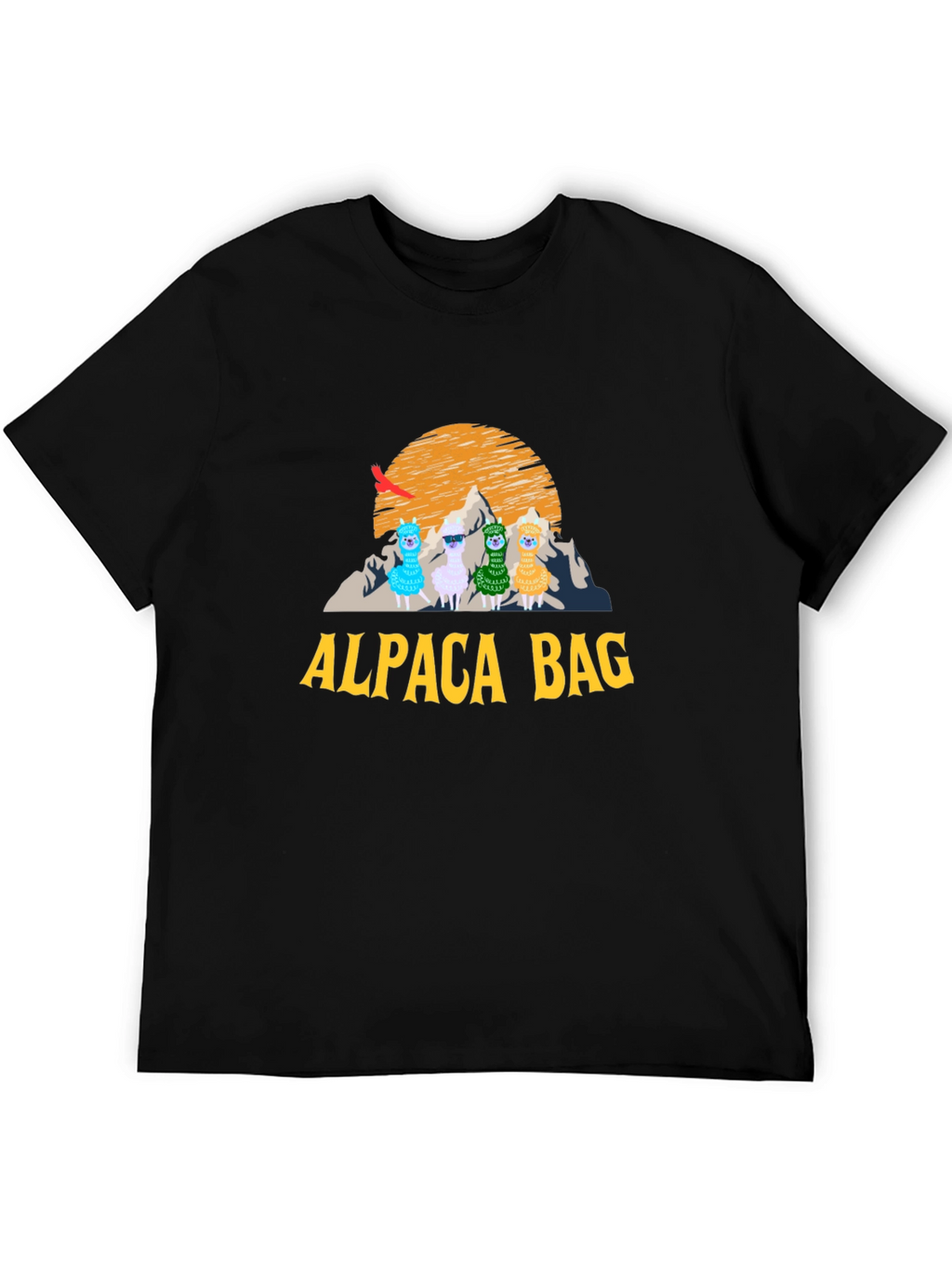 Alpaca Bag Graphic T-Shirt - Stylish Cotton Tee