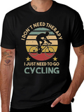 Cycling Therapy T-Shirt: Ride Your Worries Away!
