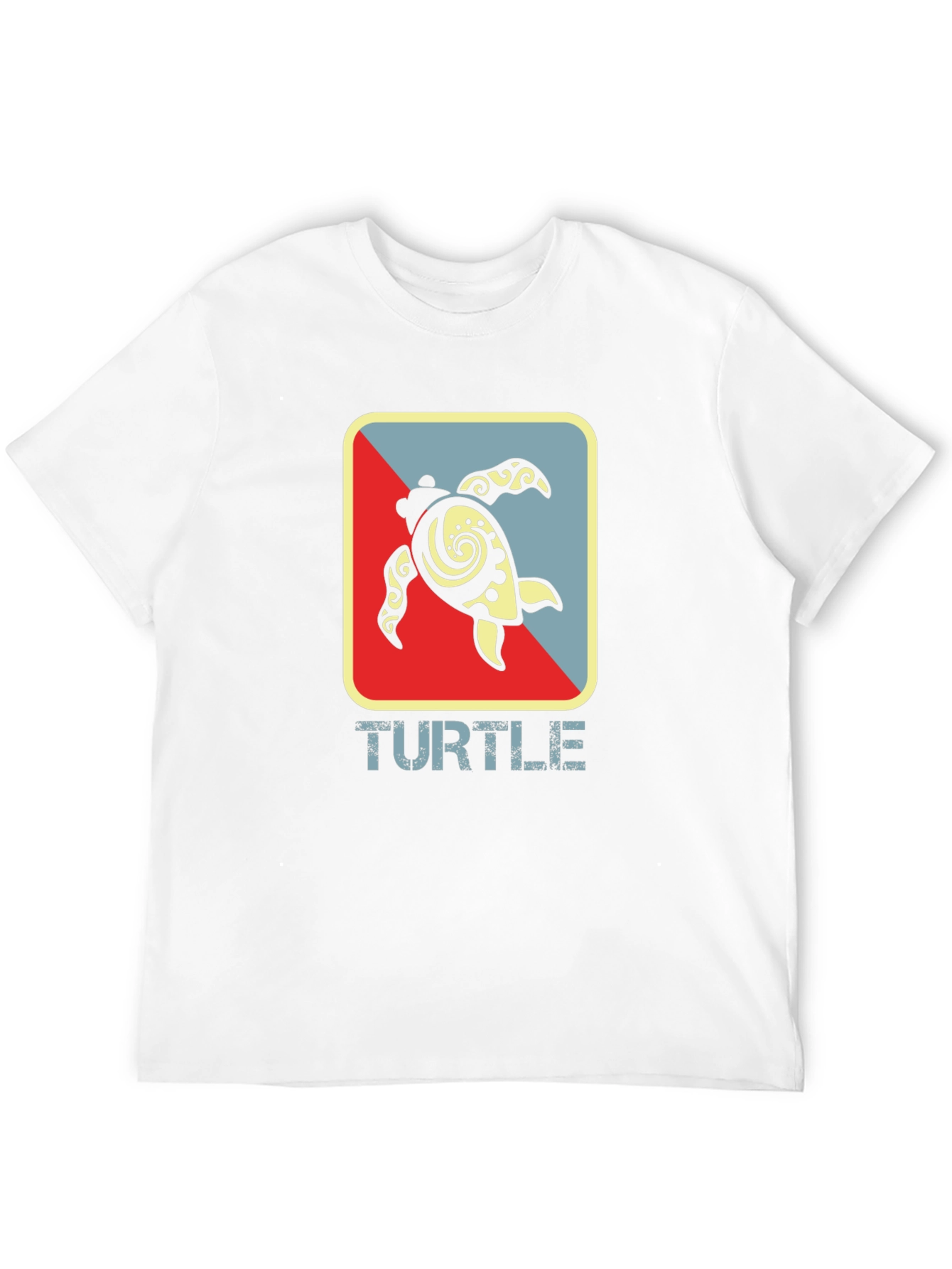 Turtle Graphic Tee - Black Cotton T-Shirt