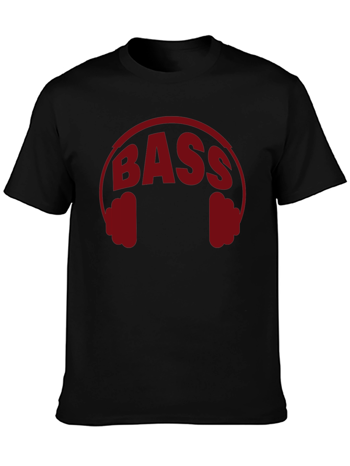 Bass Headphones Graphic Tee - Black Music Lover Shirt