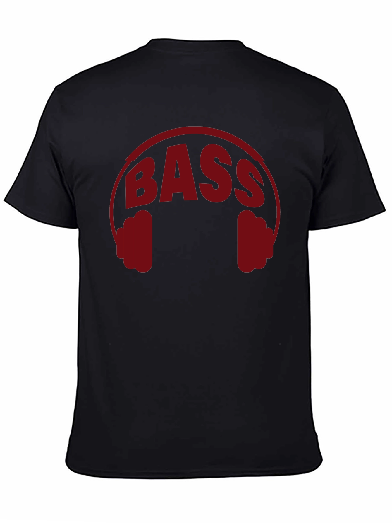 Bass Headphones Graphic Tee - Black Music Lover Shirt
