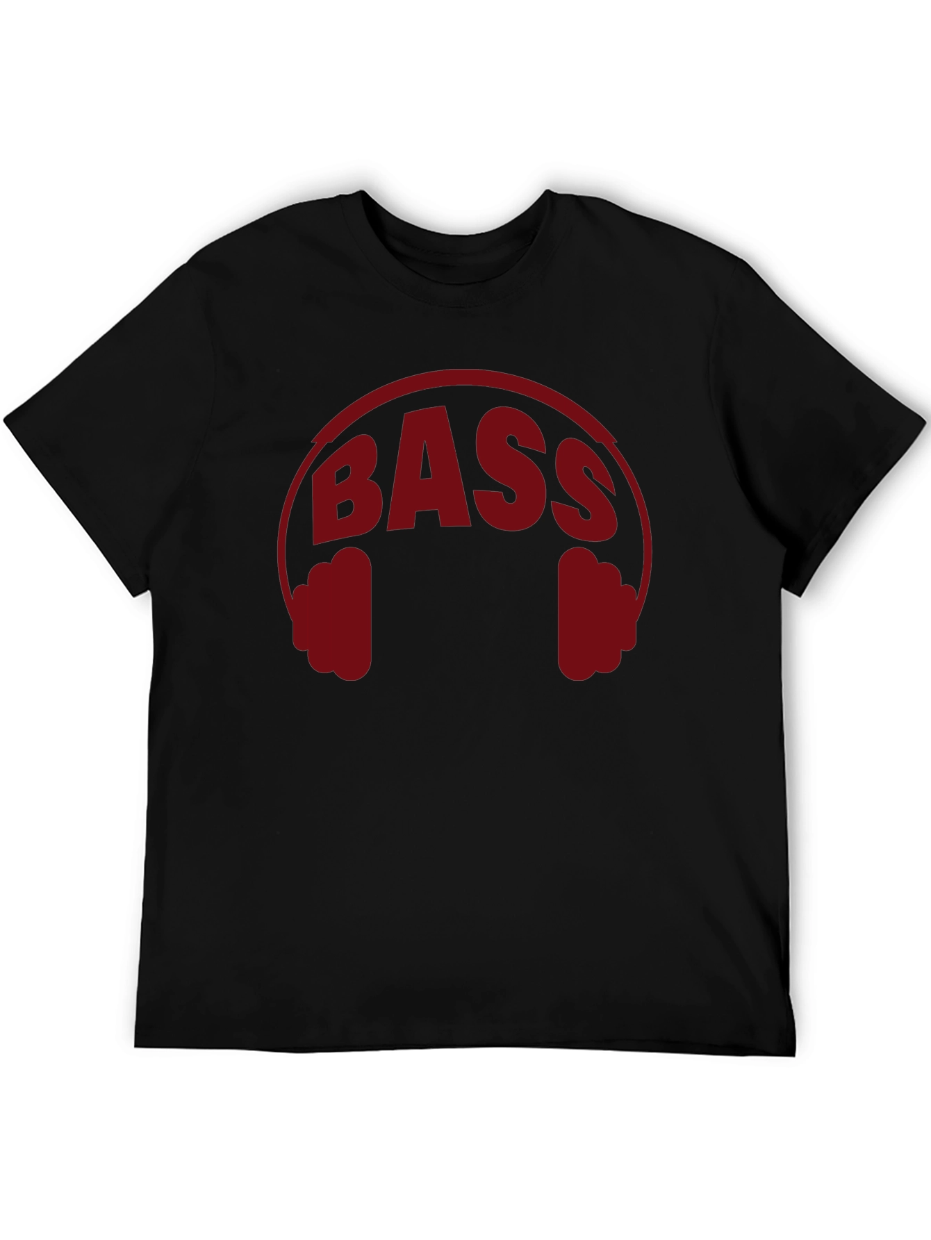 Bass Headphones Graphic Tee - Black Music Lover Shirt