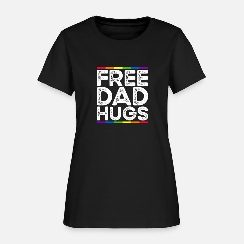 Free Dad Hugs LGBTQ Rainbow LGBTQ Free Dad Hugs