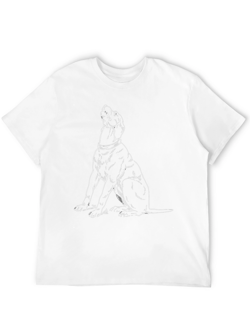 Dog Graphic T-Shirt - Black Cotton Tee