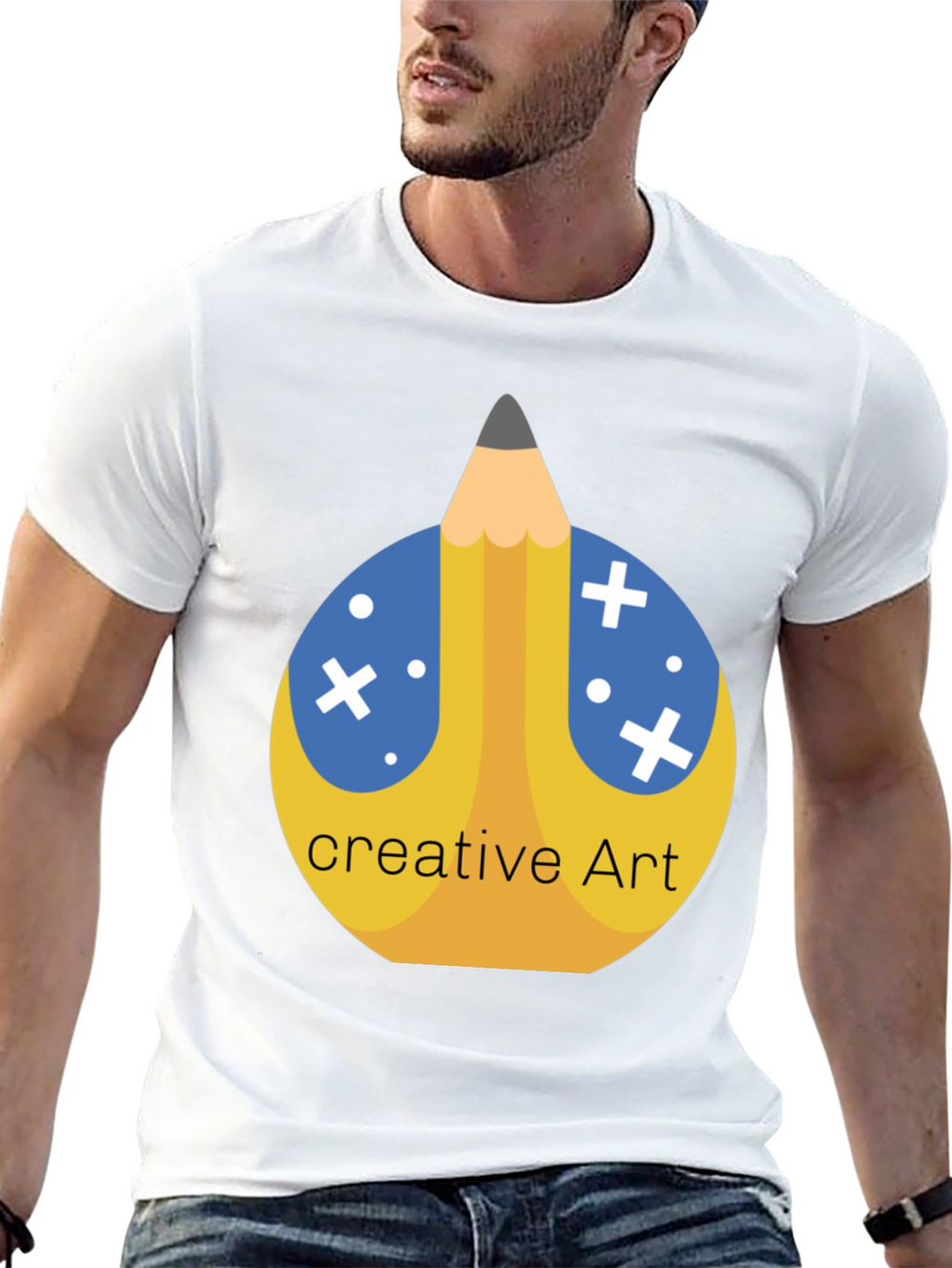 Creative Art Pencil T-Shirt - Stylish Graphic Tee