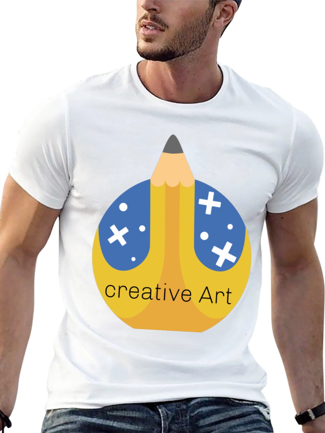 Creative Art Pencil T-Shirt - Stylish Graphic Tee