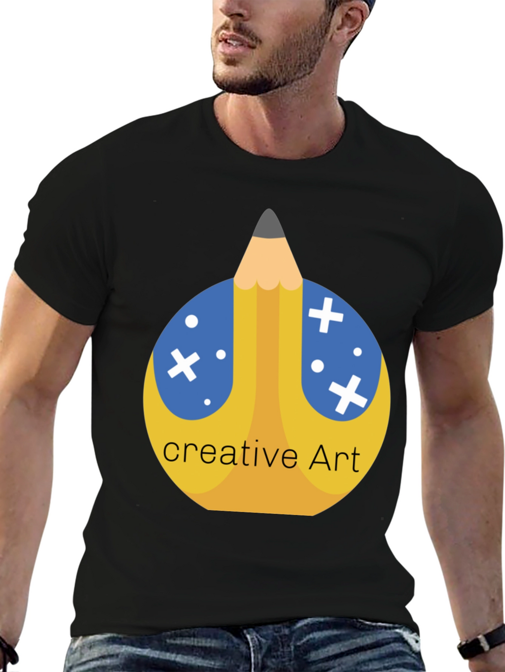 Creative Art Pencil T-Shirt - Stylish Graphic Tee