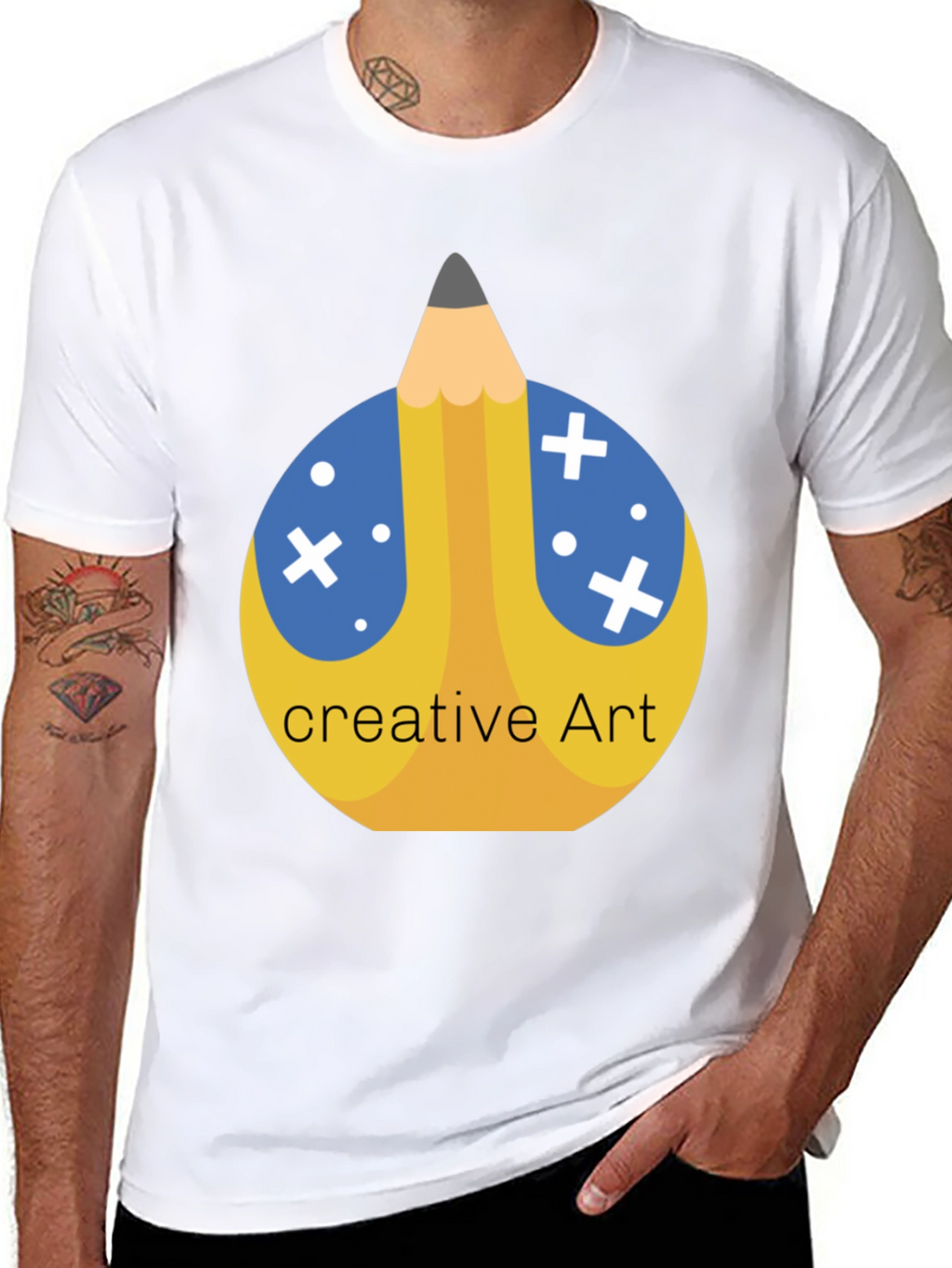 Creative Art Pencil T-Shirt - Stylish Graphic Tee