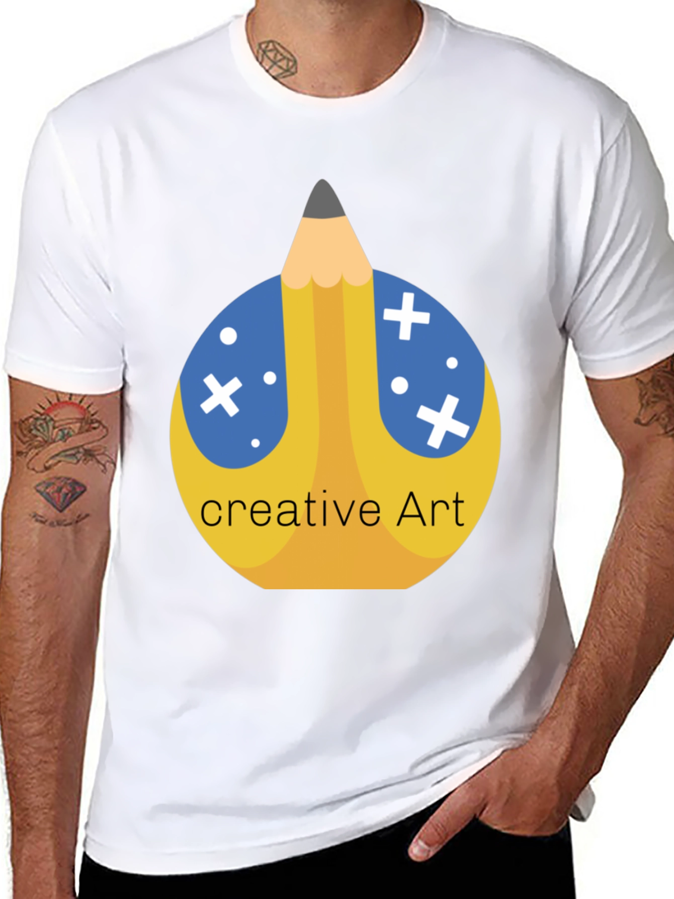 Creative Art Pencil T-Shirt - Stylish Graphic Tee