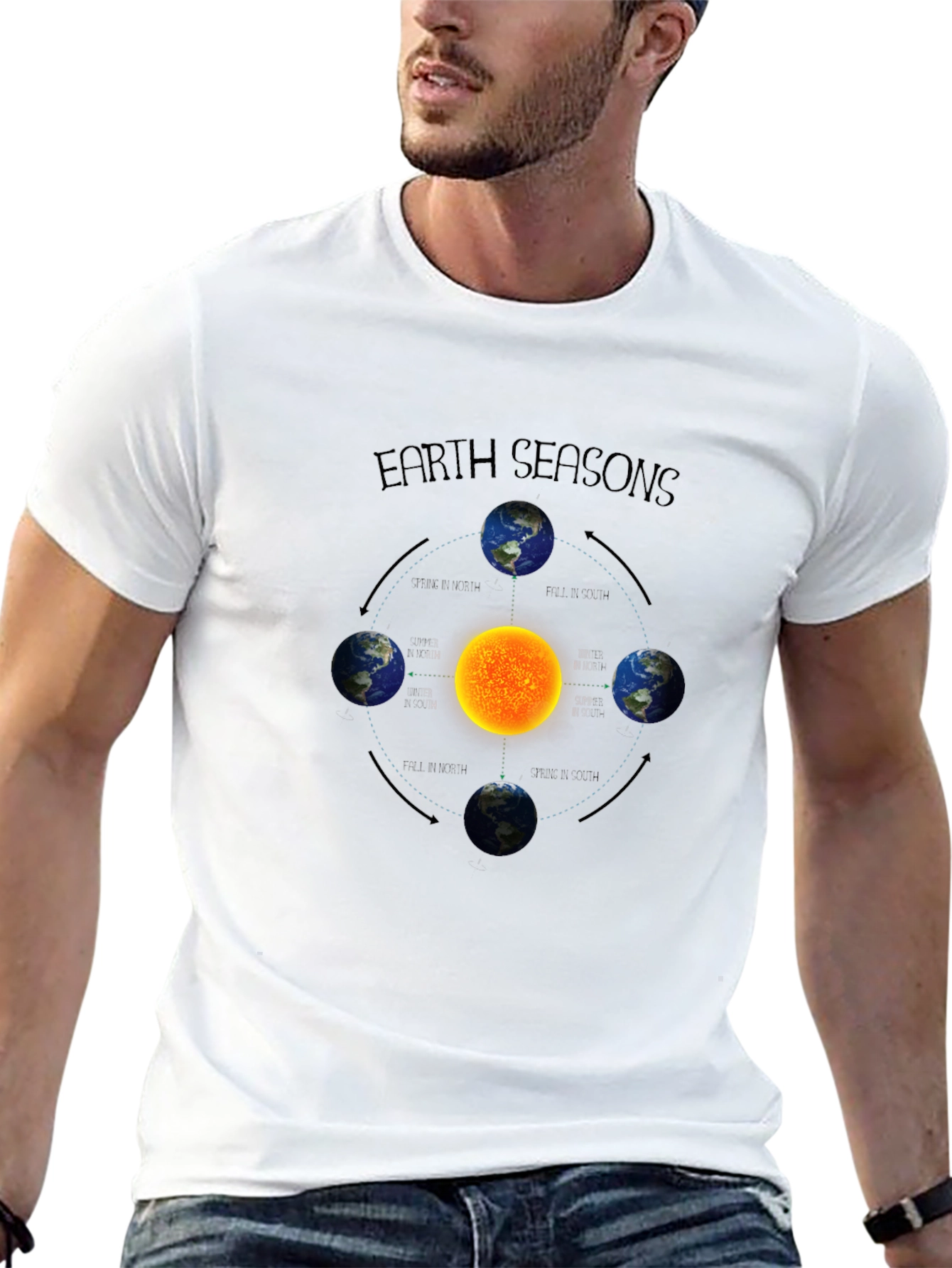 Earth Seasons Graphic Tee - Science T-Shirt