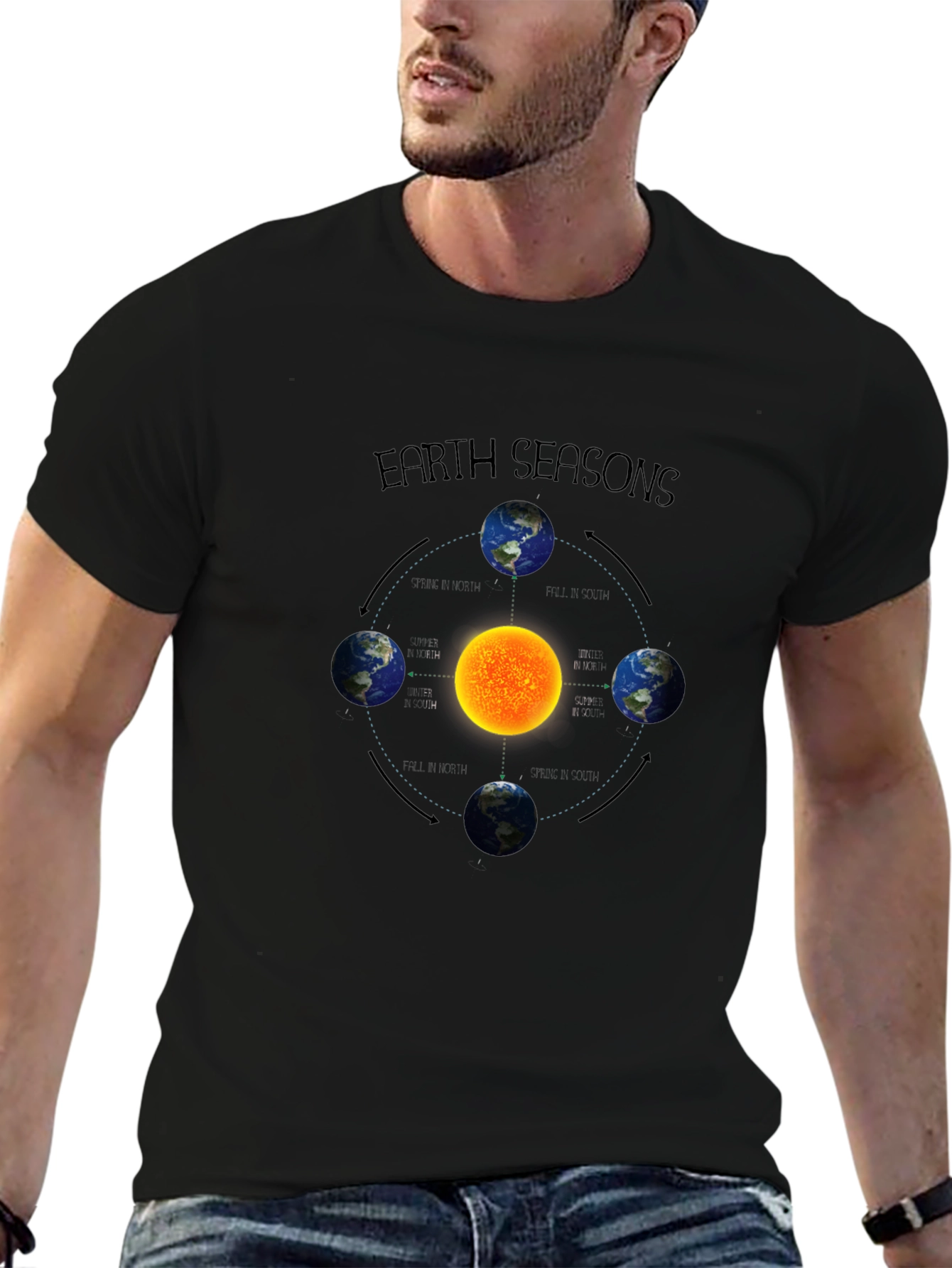 Earth Seasons Graphic Tee - Science T-Shirt
