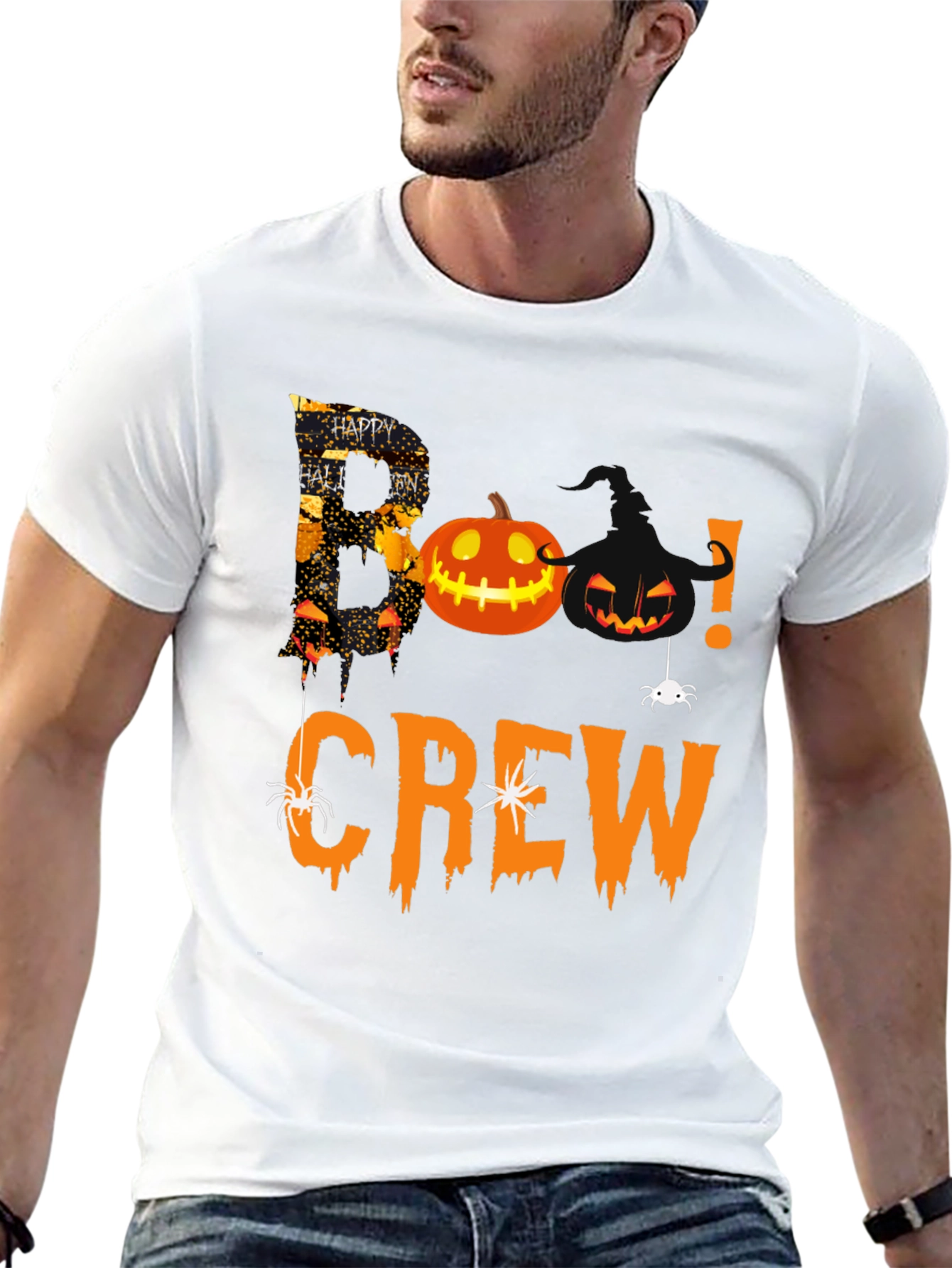 Boo Crew Halloween T-Shirt - Spooky Season Apparel