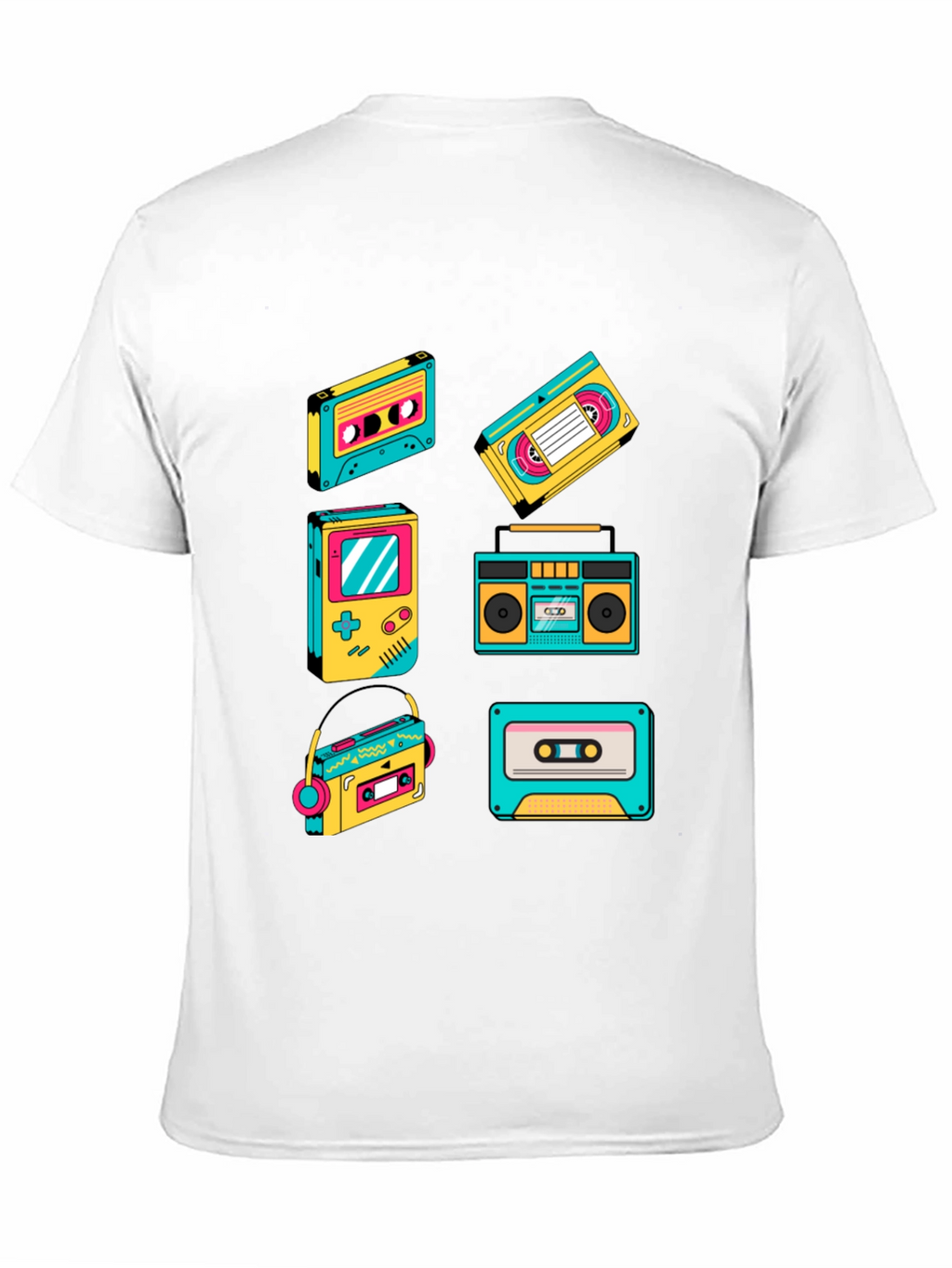 Retro 80s/90s Cassette & Game T-Shirt