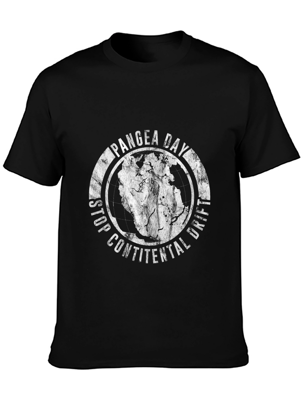 Pangea Day Black T-Shirt - Stop Continental Drift