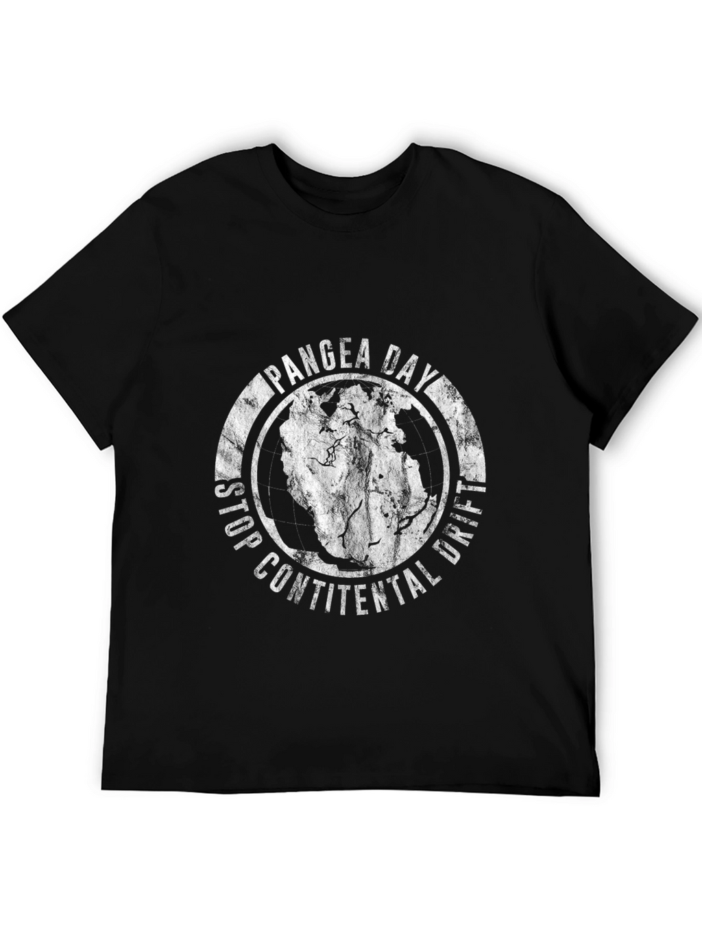 Pangea Day Black T-Shirt - Stop Continental Drift