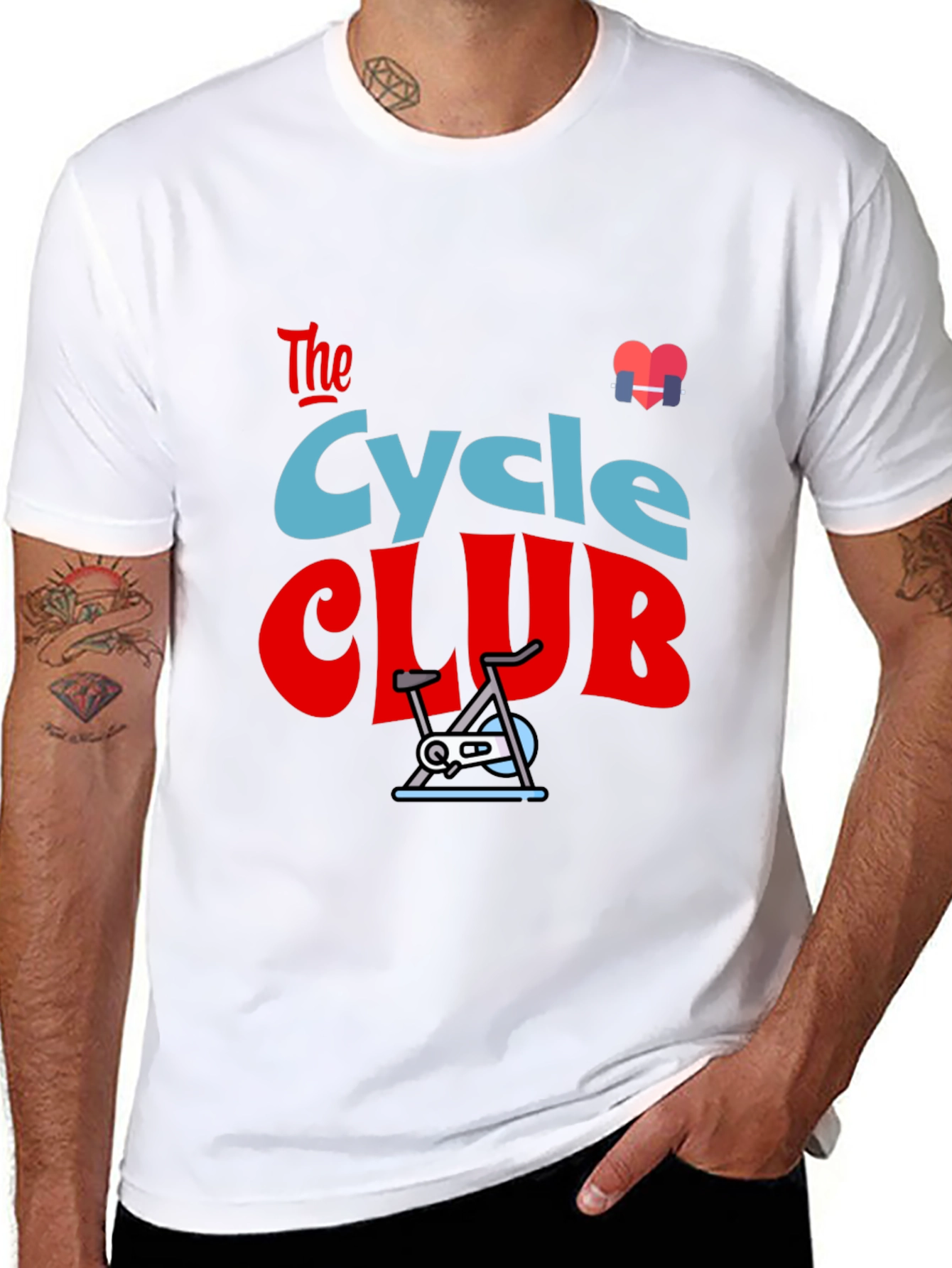 Cycle Club Graphic Tee - Fitness Fanatic T-Shirt