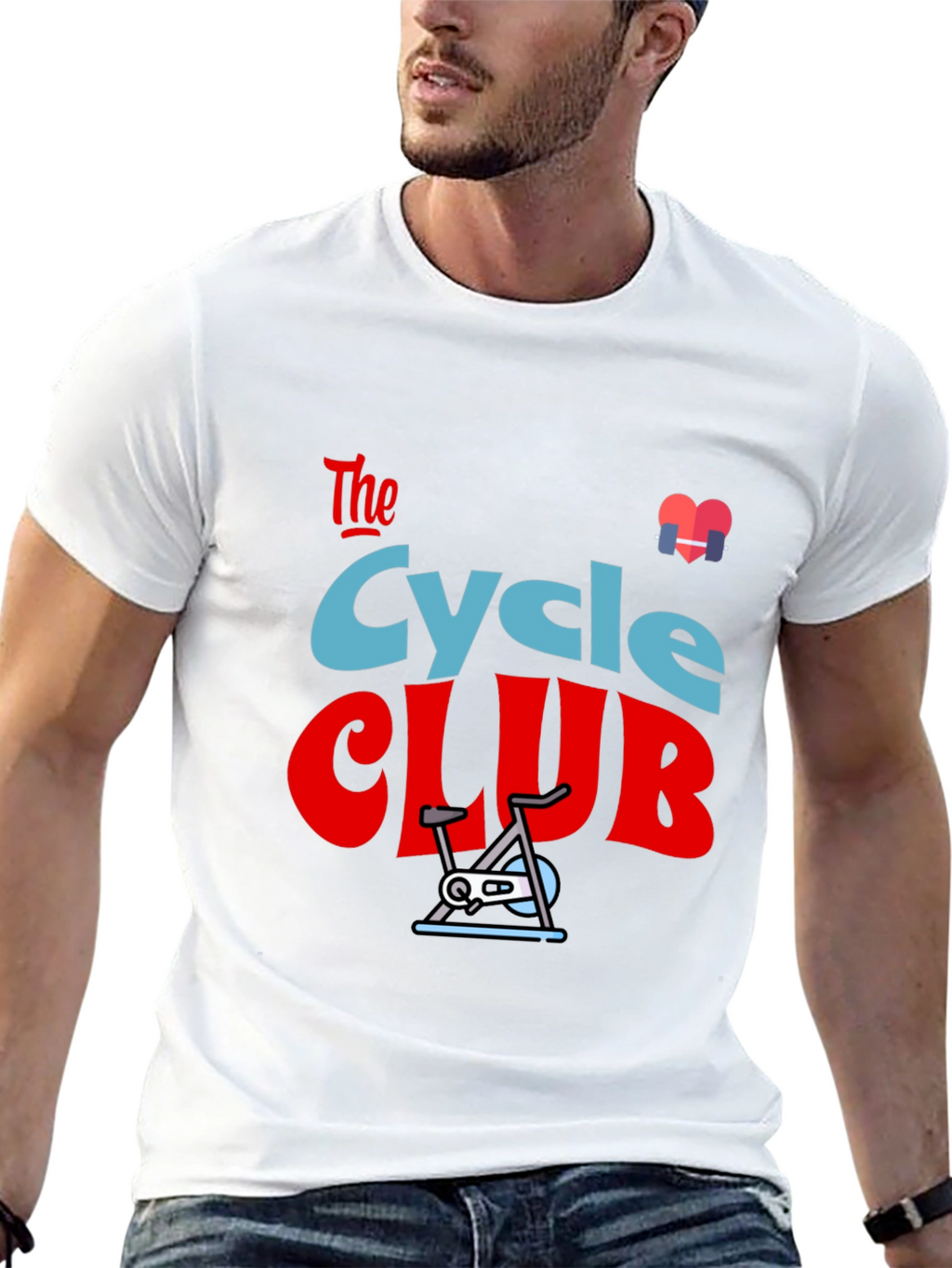 Cycle Club Graphic Tee - Fitness Fanatic T-Shirt