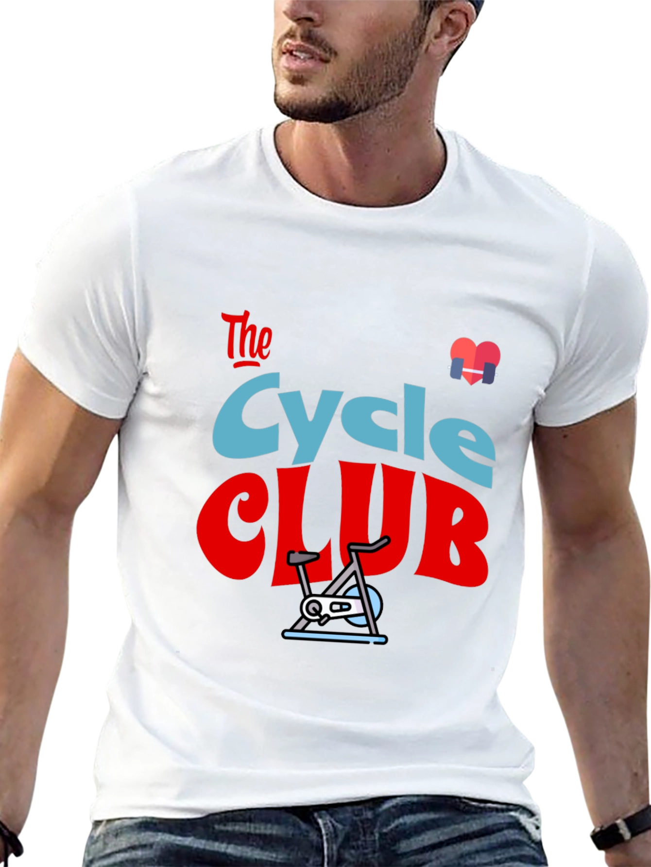Cycle Club Graphic Tee - Fitness Fanatic T-Shirt