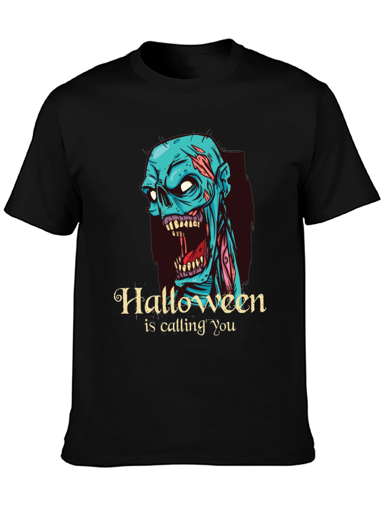 Halloween Zombie T-Shirt - Halloween is Calling You