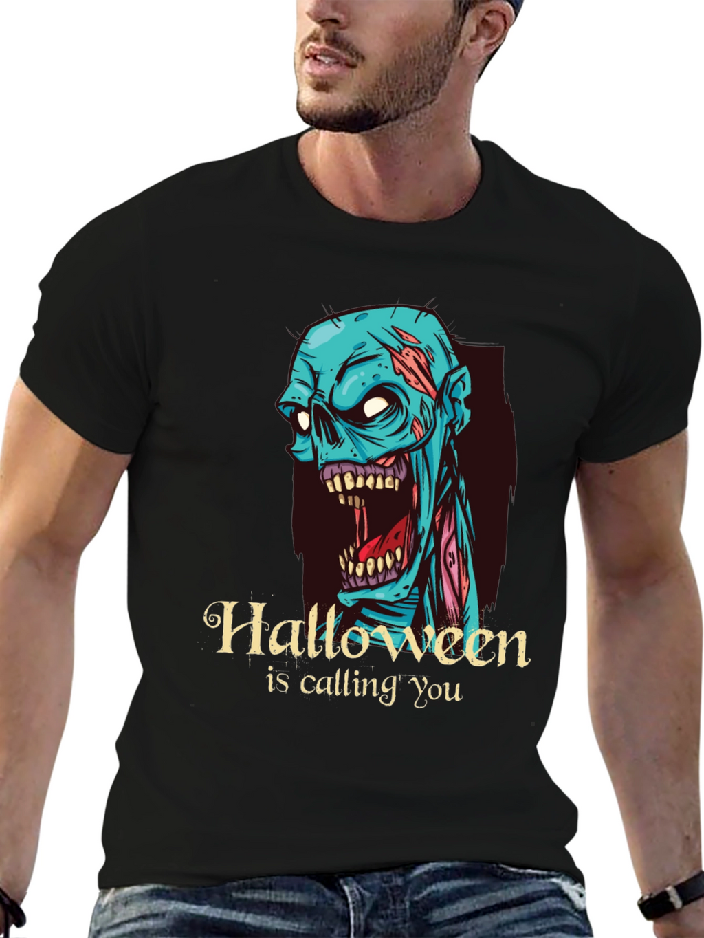 Halloween Zombie T-Shirt - Halloween is Calling You