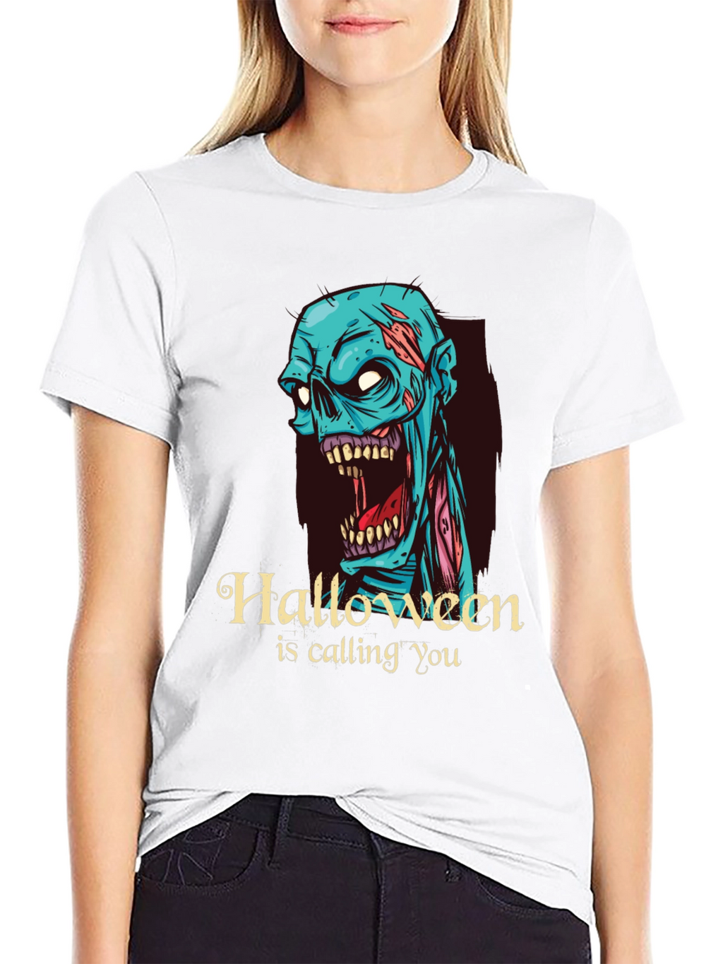 Halloween Zombie T-Shirt - Halloween is Calling You
