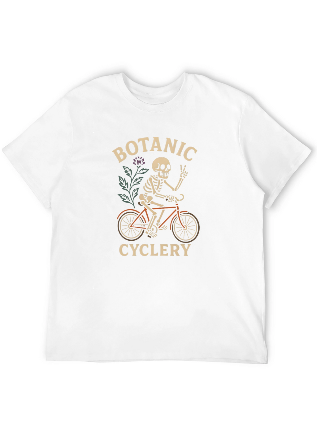 Botanic Cyclery Skeleton Graphic T-Shirt