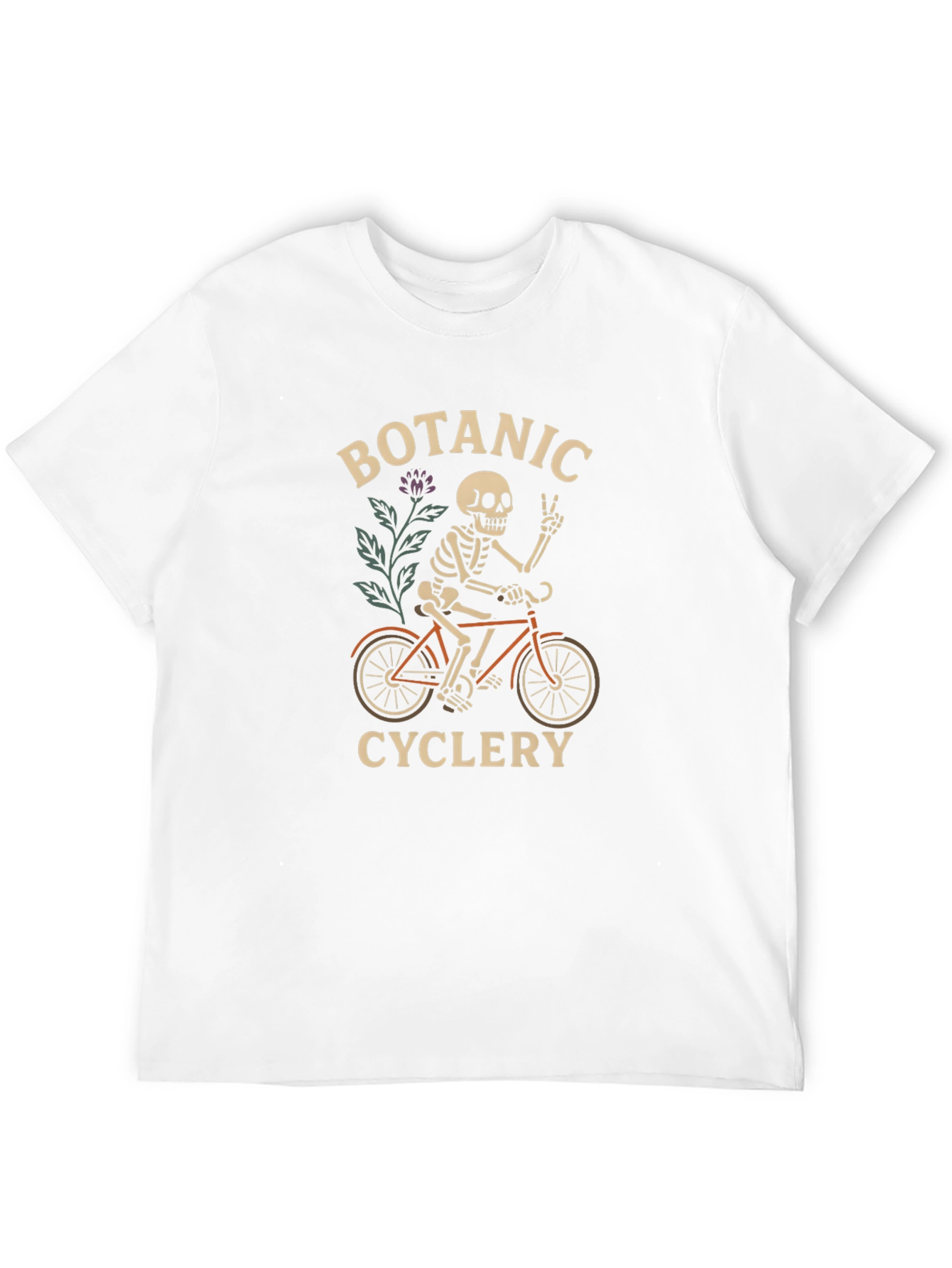 Botanic Cyclery Skeleton Graphic T-Shirt