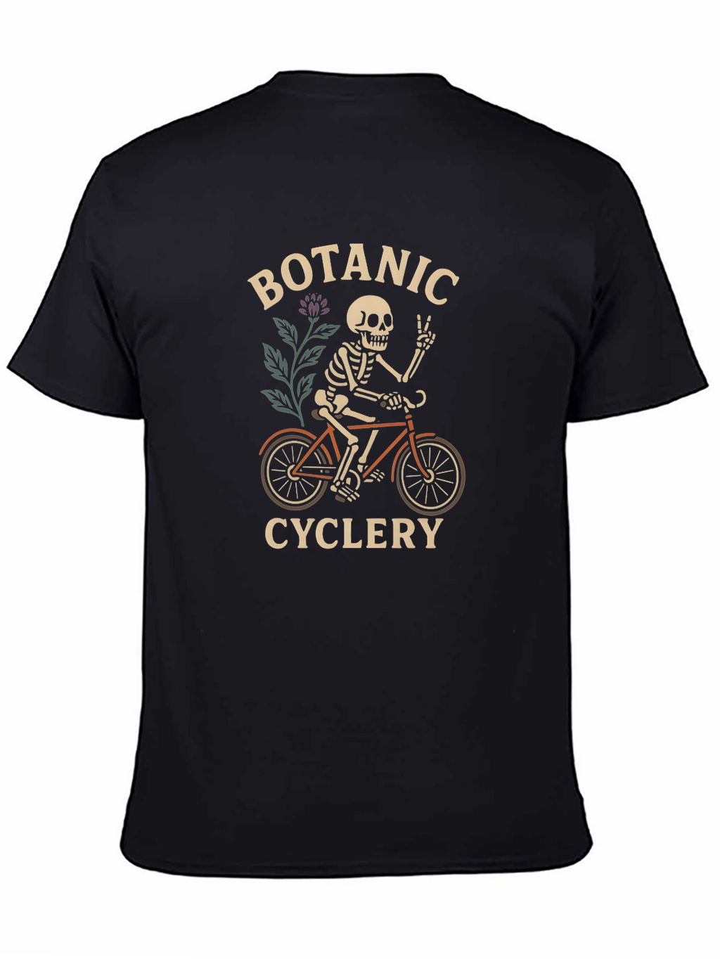 Botanic Cyclery Skeleton Graphic T-Shirt