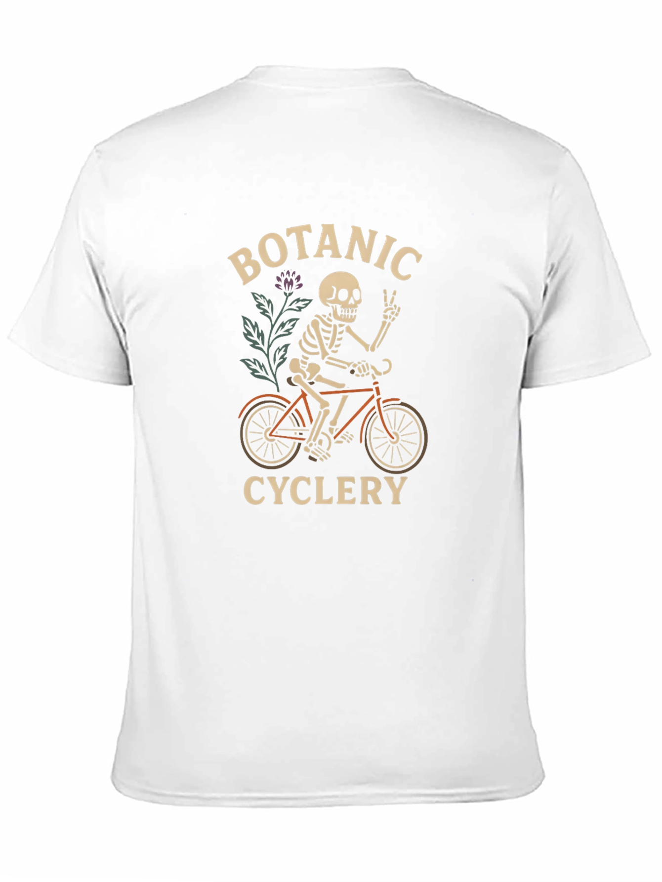 Botanic Cyclery Skeleton Graphic T-Shirt
