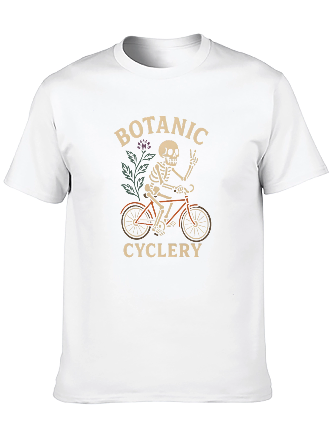 Botanic Cyclery Skeleton Graphic T-Shirt