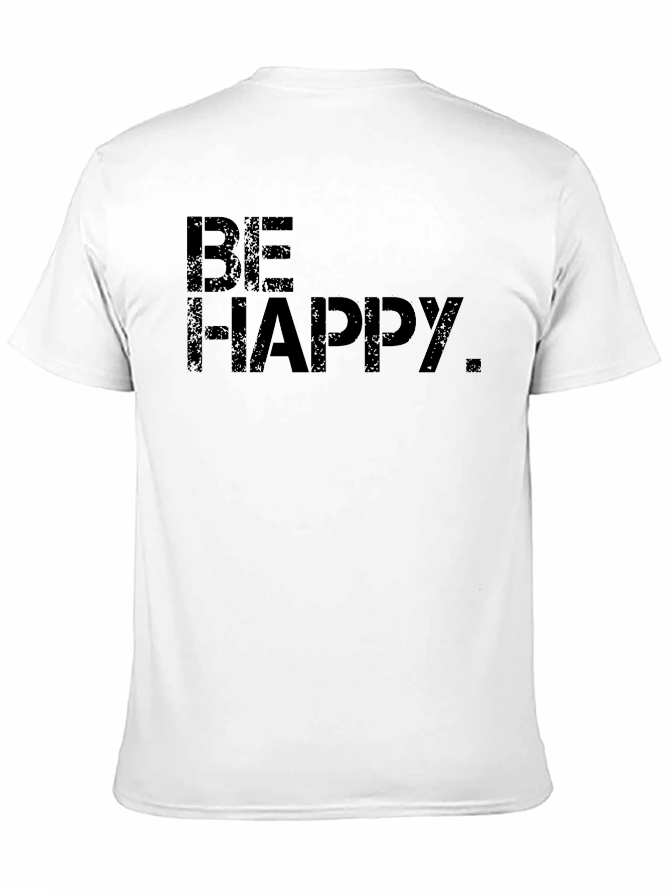 Be Happy Black T-Shirt | Positive Vibes