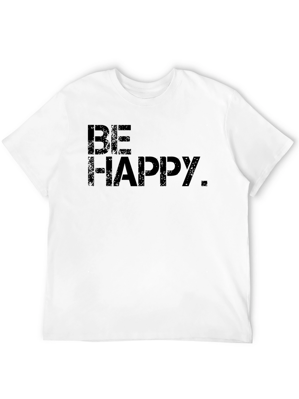 Be Happy Black T-Shirt | Positive Vibes