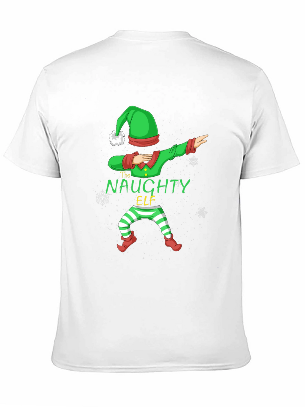 Naughty Elf Dabbing Christmas T-Shirt