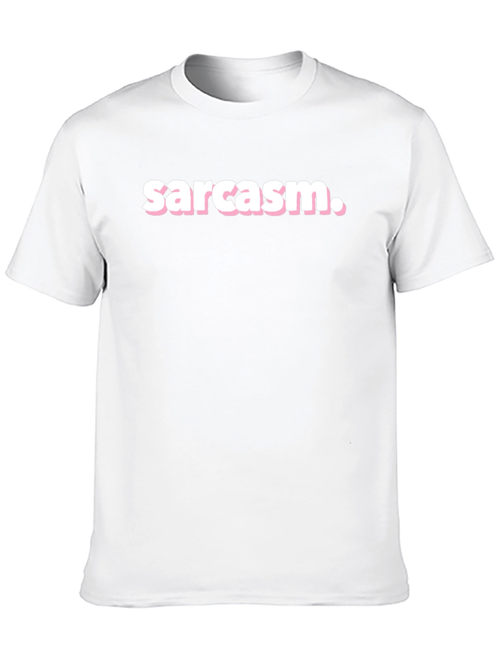 Sarcasm T-Shirt - Black Crew Neck