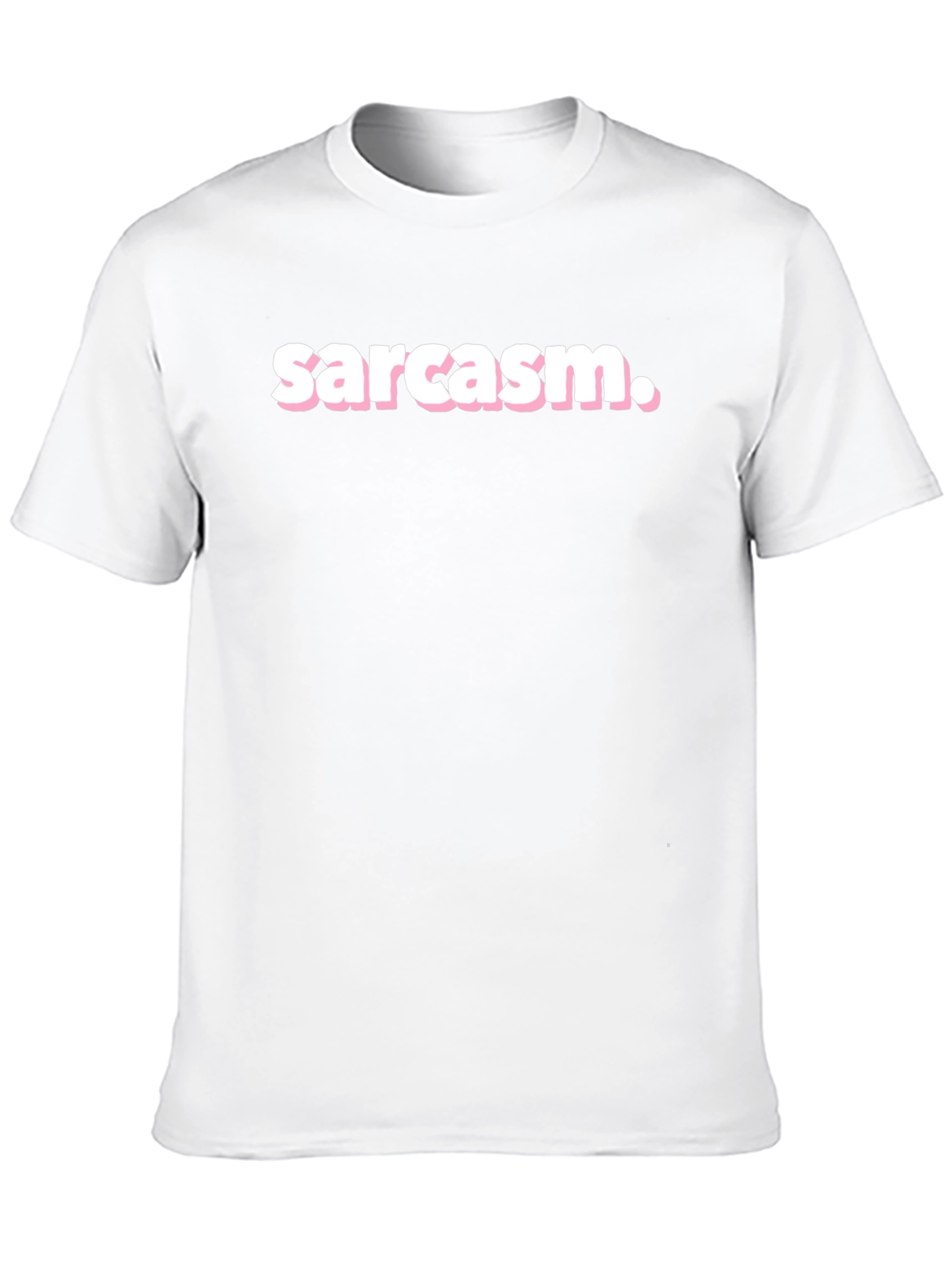 Sarcasm T-Shirt - Black Crew Neck