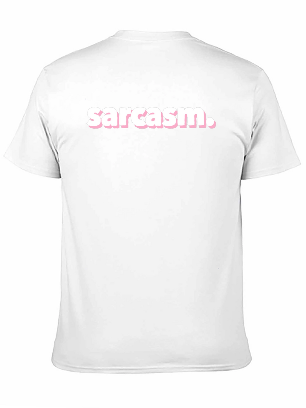 Sarcasm T-Shirt - Black Crew Neck