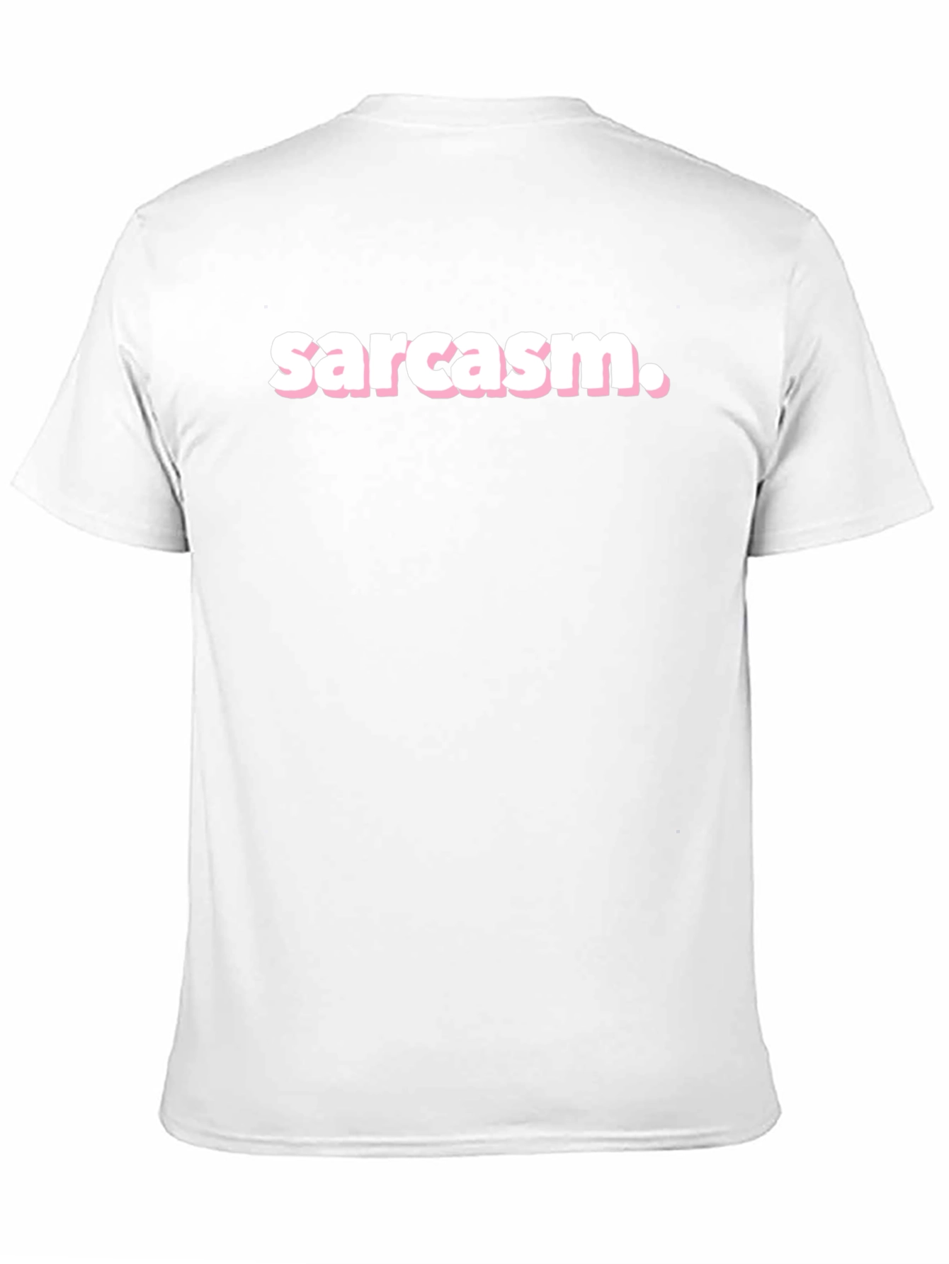 Sarcasm T-Shirt - Black Crew Neck