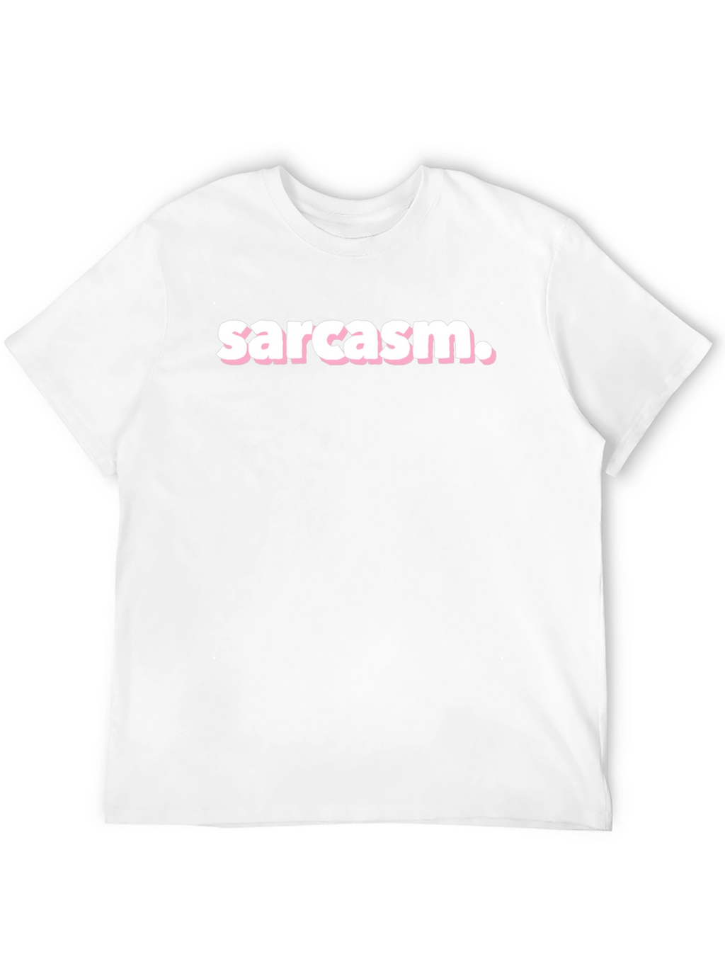 Sarcasm T-Shirt - Black Crew Neck