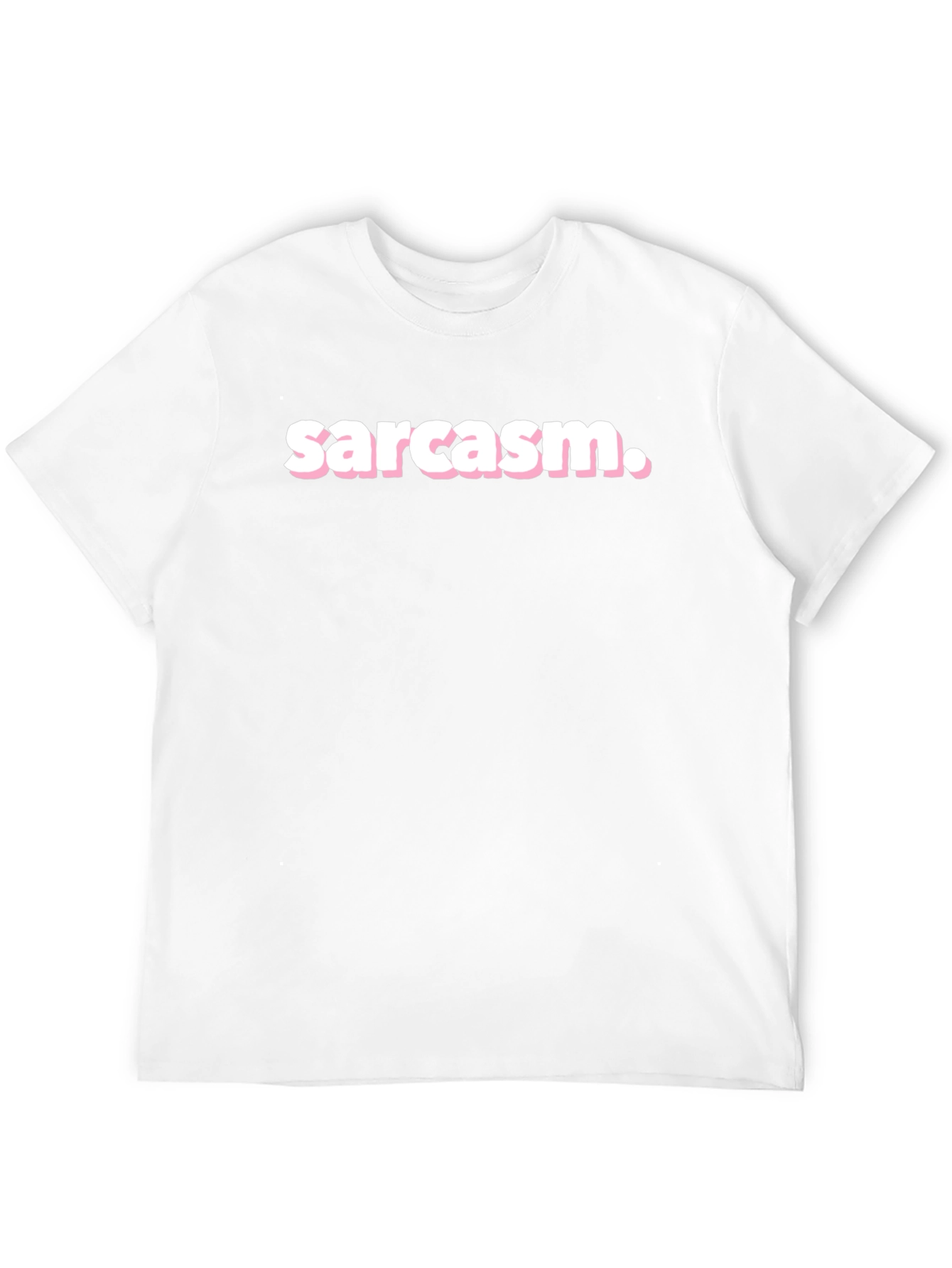 Sarcasm T-Shirt - Black Crew Neck