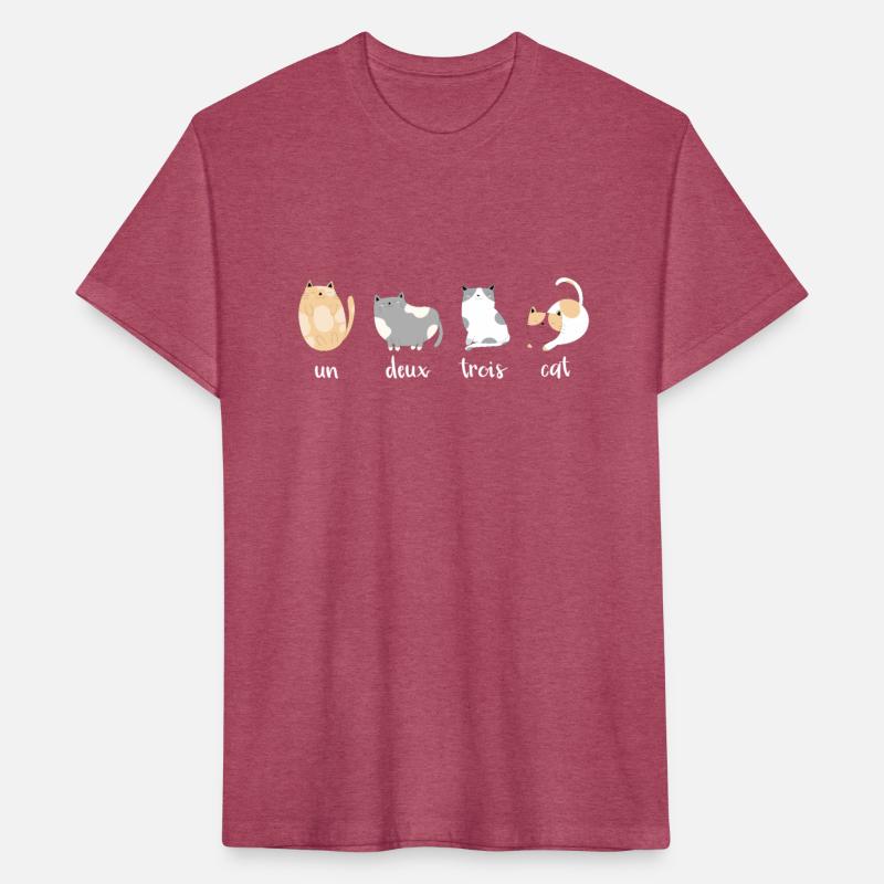 Funny Cat Shirt Un Deux Trois Cat Kitty Lover