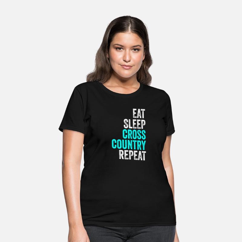 Funny Cross Country Shirt Eat Sleep Cross Country