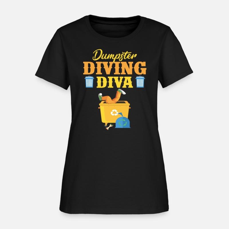 Funny Dumpster Diving Diva Trash Lover
