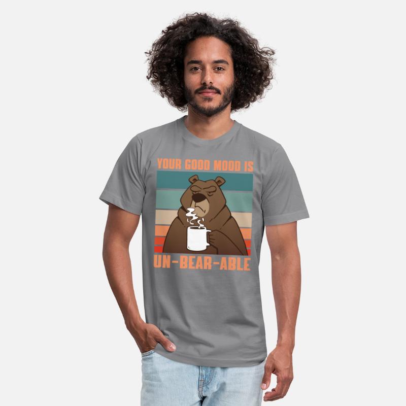 Funny Morning Coffee Drinking Brown Bear