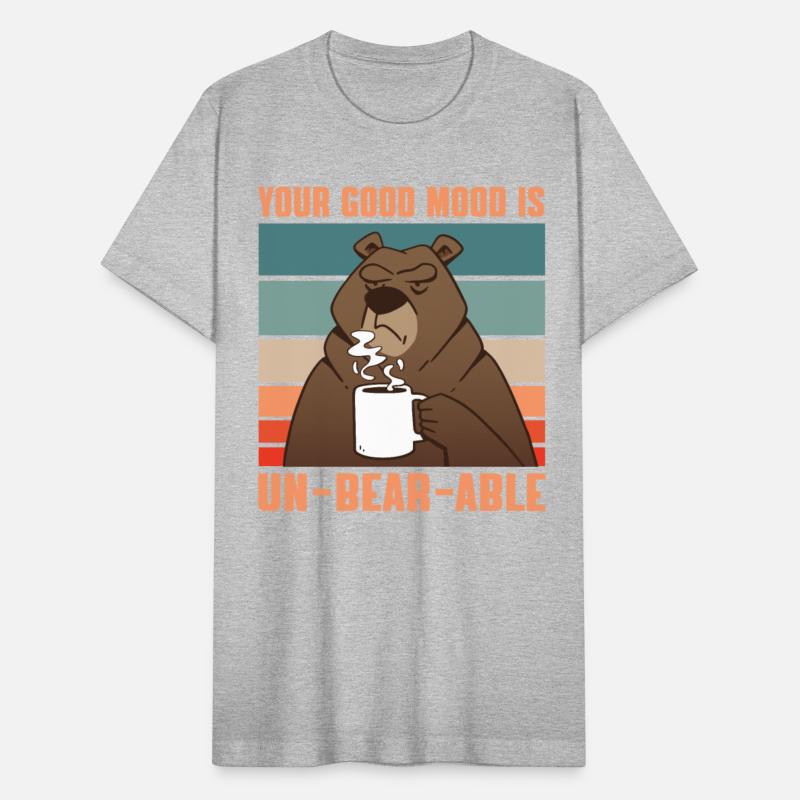 Funny Morning Coffee Drinking Brown Bear