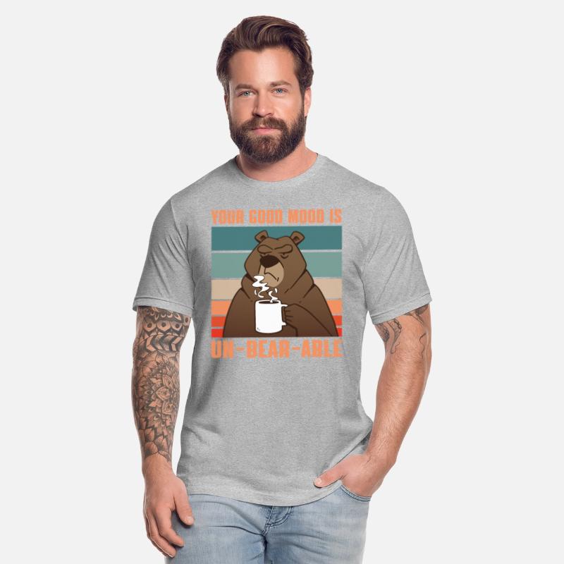 Funny Morning Coffee Drinking Brown Bear