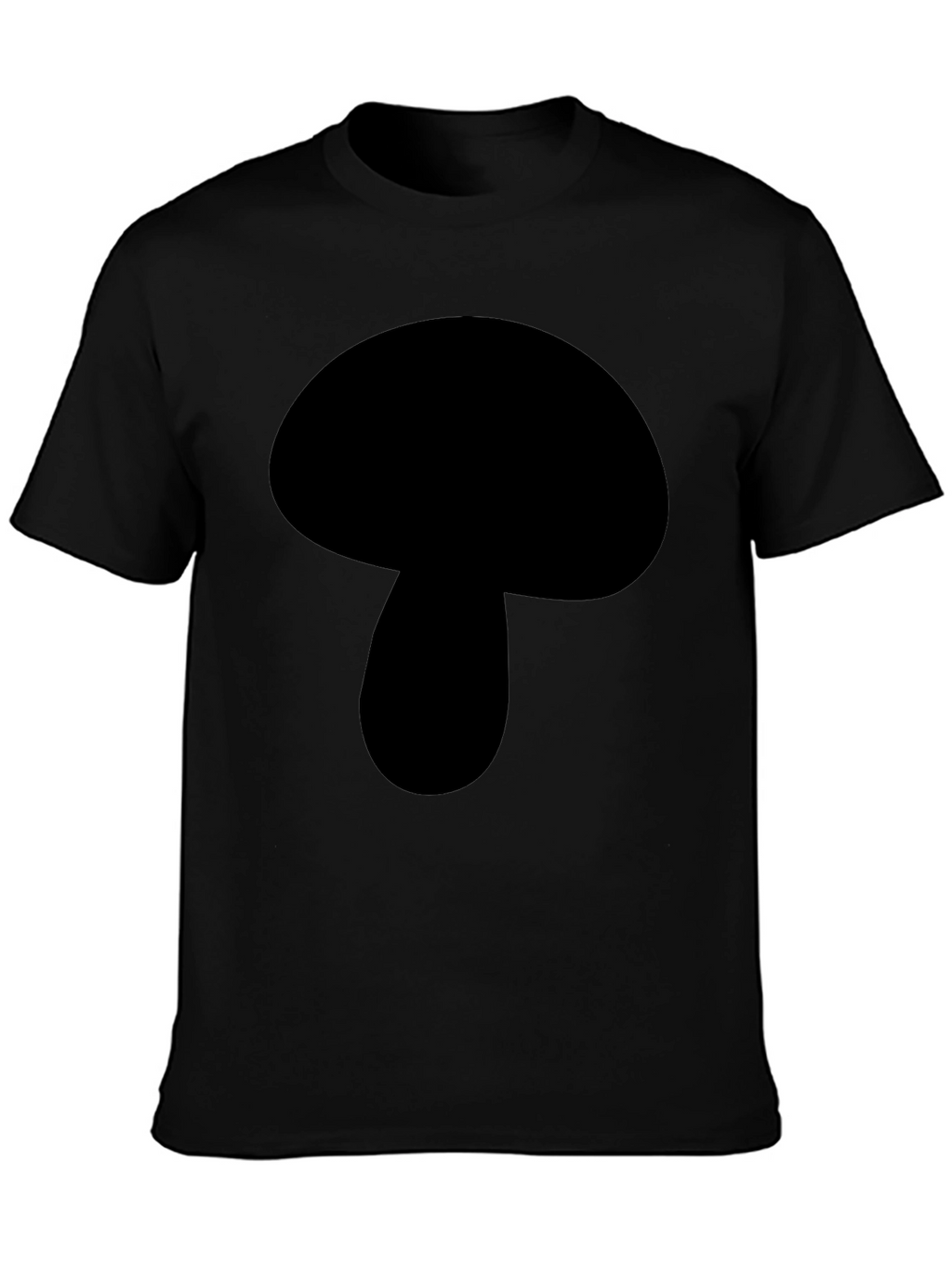 Mushroom Graphic Black T-Shirt - Casual Wear
