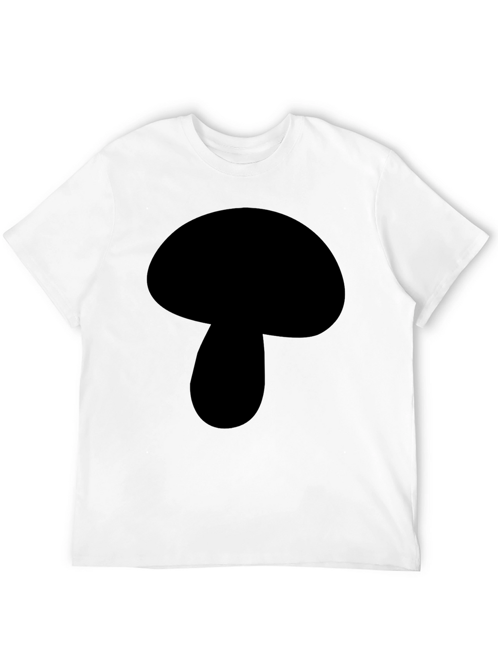 Mushroom Graphic Black T-Shirt - Casual Wear