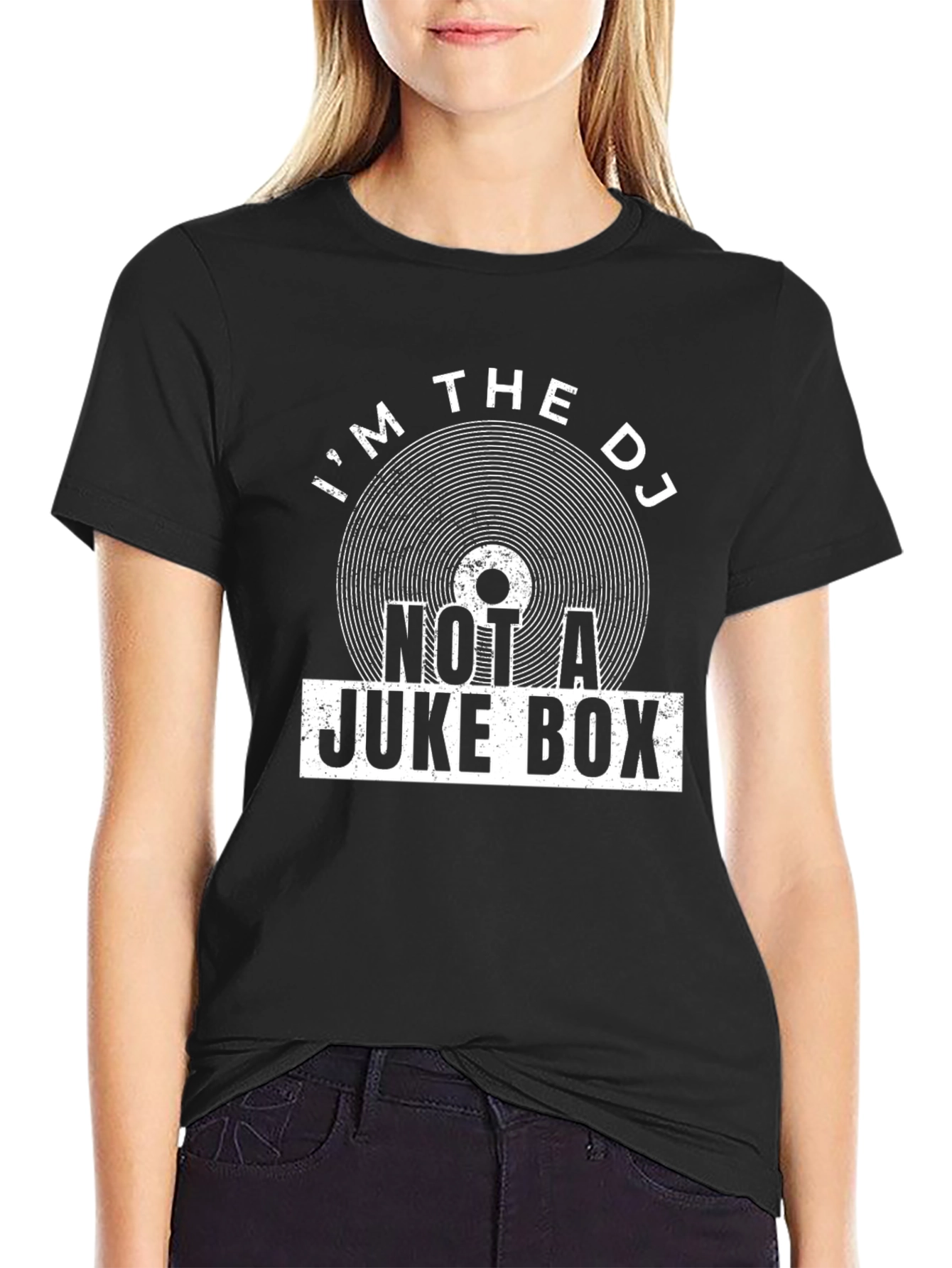 Im The DJ Not a Juke Box Funny Graphic Tee